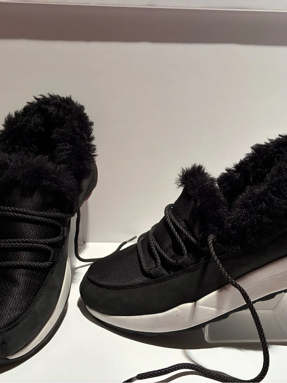 Spyder Black and Orange Logo Women's Sneakers